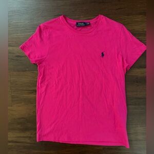 Polo Ralph Lauren Women’s Crewneck Tshirt Fuchsia‎ Pink Medium